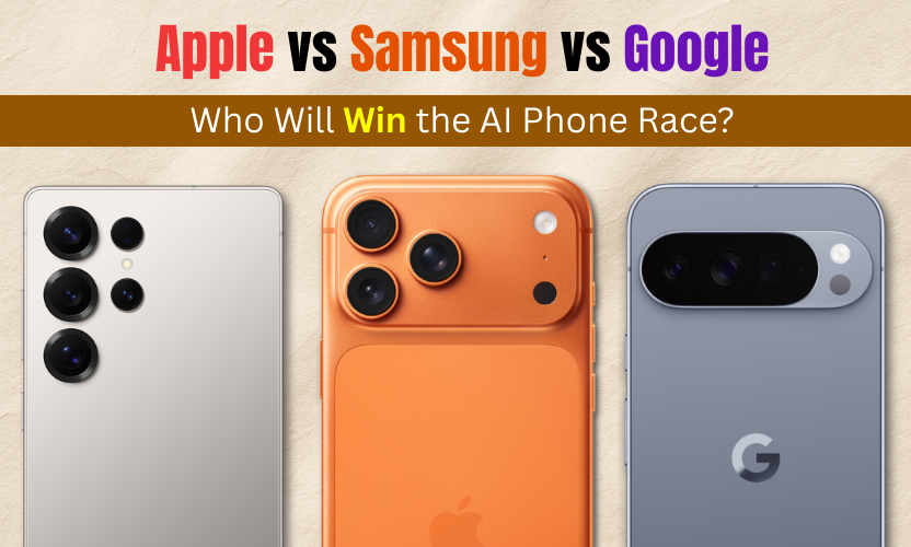 Apple vs Samsung vs Google AI phone race comparison 2026