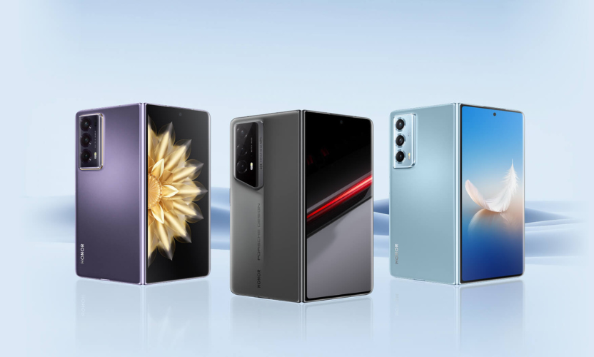 Close-up view of smartphone hinge technology in foldable device