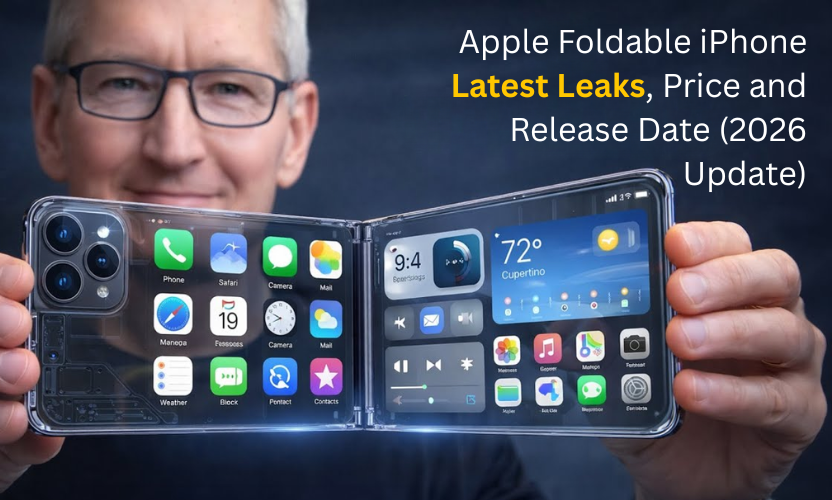 Apple Foldable iPhone 2026 design concept with foldable display