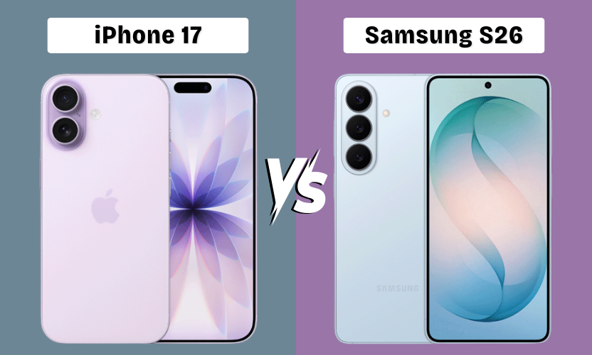 iPhone 17 Samsung S26 comparison design