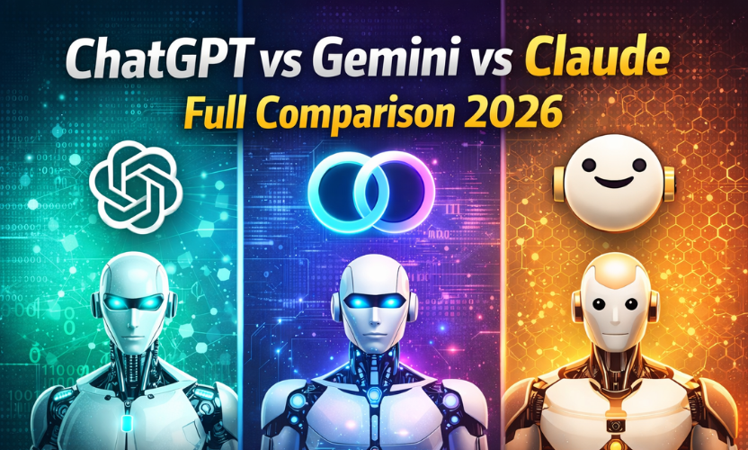 ChatGPT vs Gemini vs Claude full comparison 2026