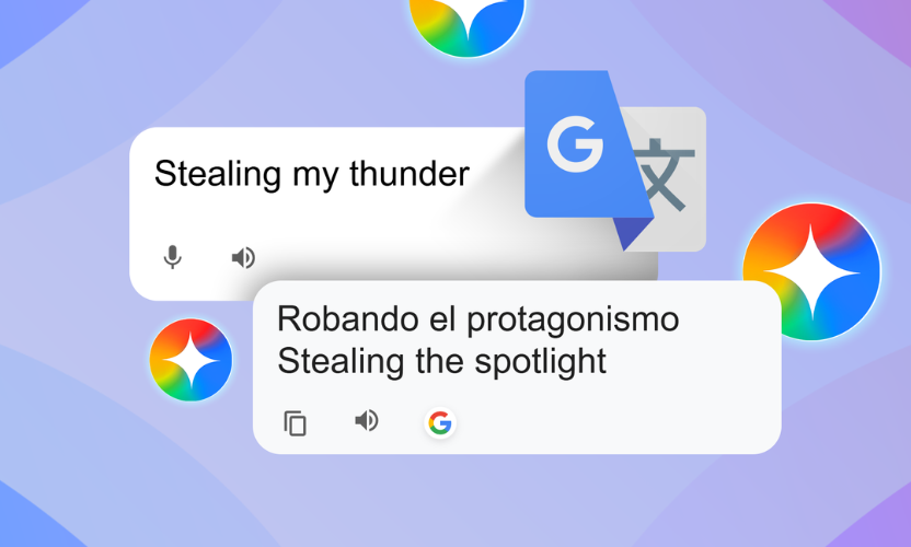 Google Translate update interface showing new feature