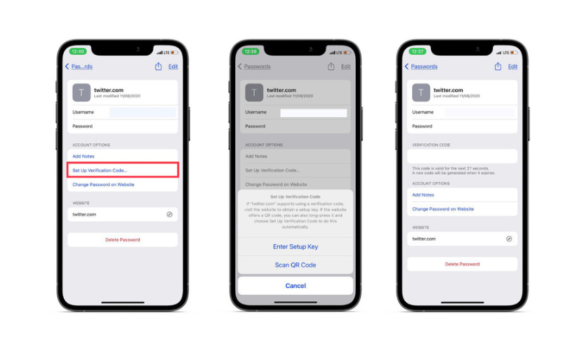 how to enable two factor authentication on Android and iPhone
