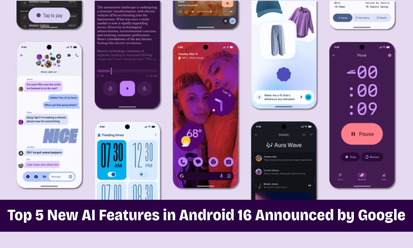 Android 16 AI features interface preview
