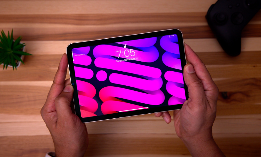 iPad Mini 2026 OLED screen close view