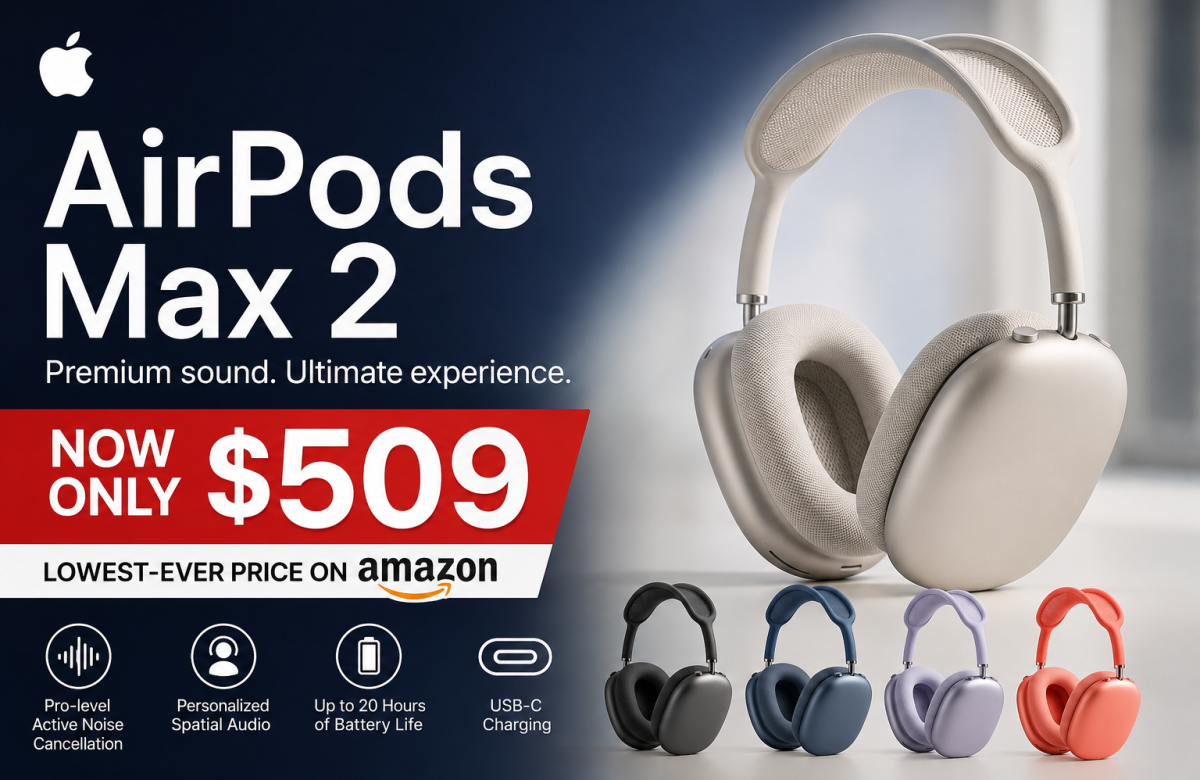 AirPods Max 2 Drop to $509 on Amazon in All Colors