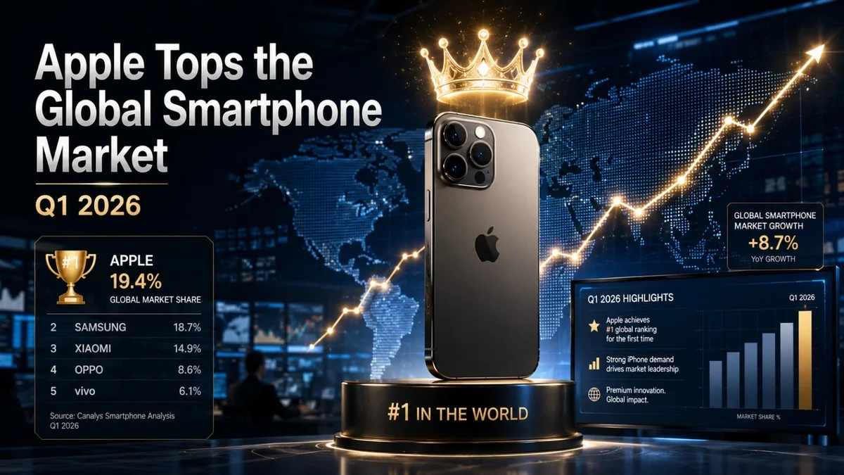 iPhone 17 series helping Apple become the top smartphone brand in Q1 2026