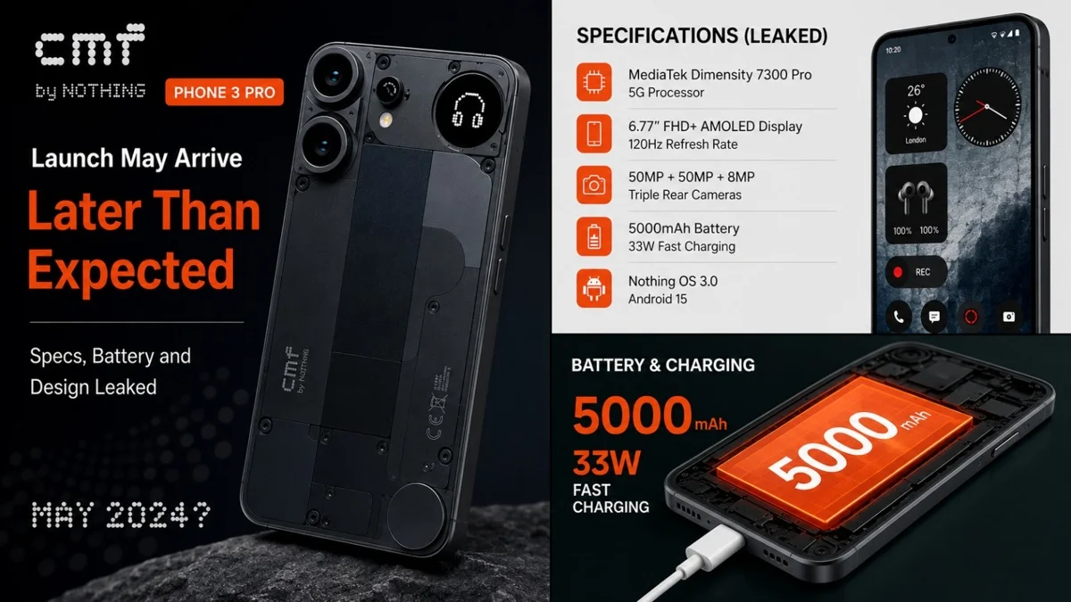 CMF Phone 3 Pro launch delay rumour with Snapdragon chip and bigger battery