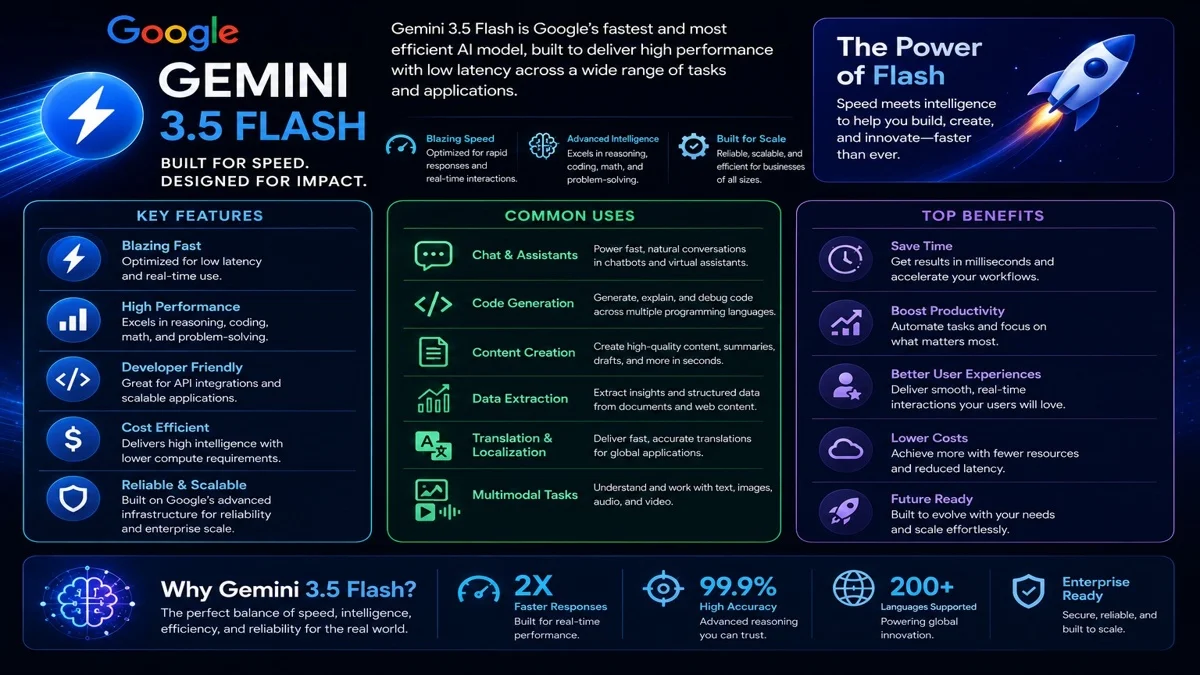 Gemini 3.5 Flash features uses and benefits for mobile users