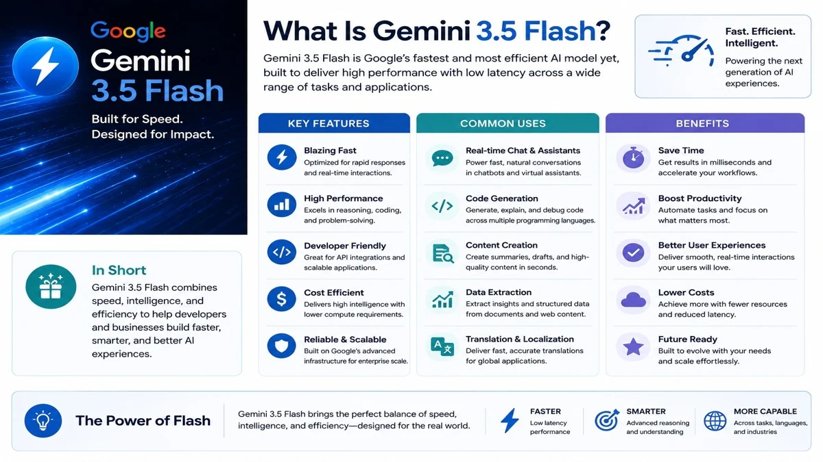  What Is Gemini 3.5 Flash? Features, Uses, and Benefits