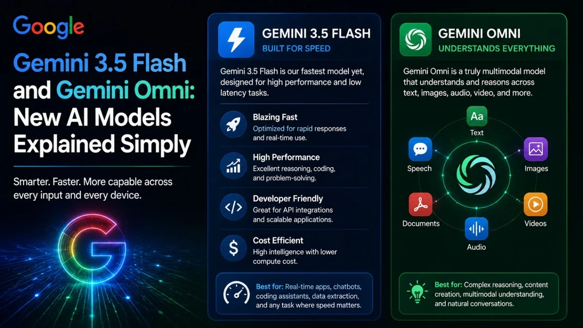 Google Gemini 3.5 Flash and Gemini Omni powering next-generation AI tools