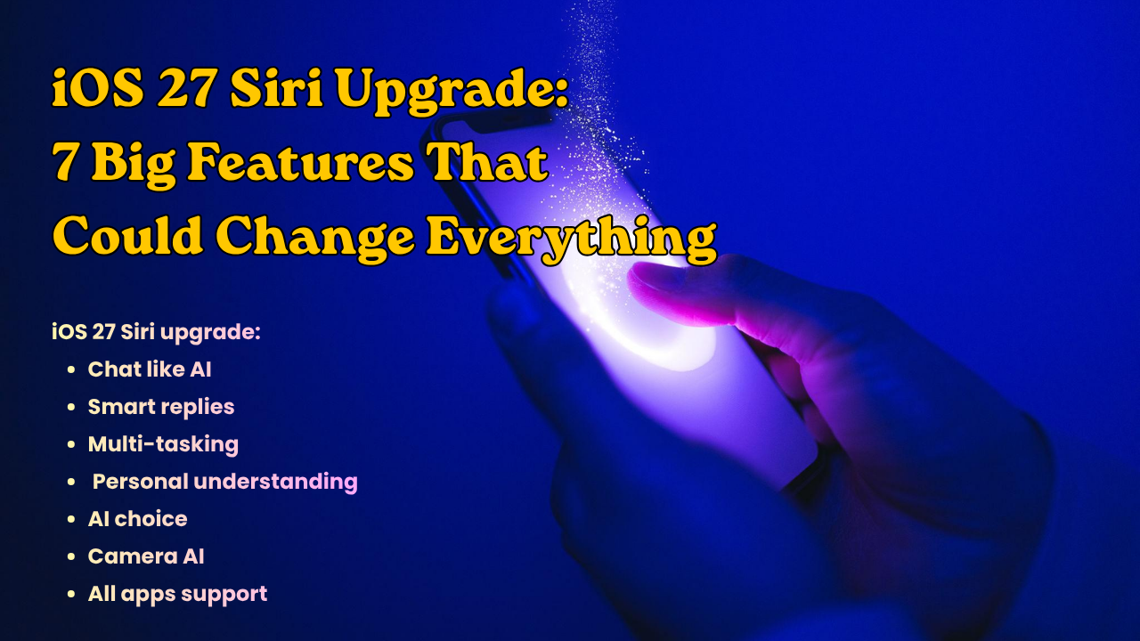 iOS 27 Siri Upgrade features on iPhone with Apple Intelligence