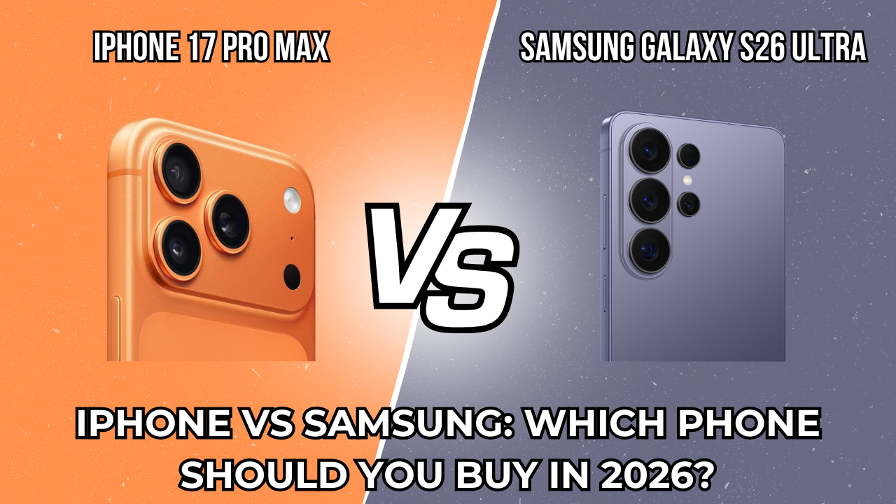 iPhone vs Samsung camera comparison showing photo and video quality differences in 2026