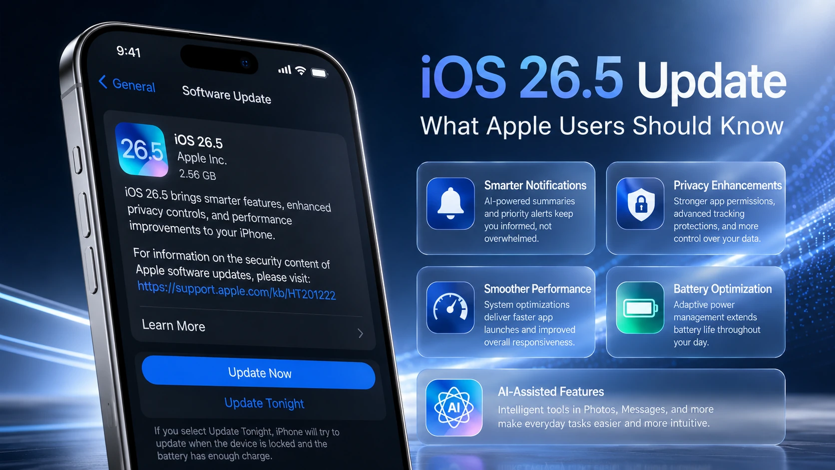 Apple iPhone update with iOS 26.5 features 