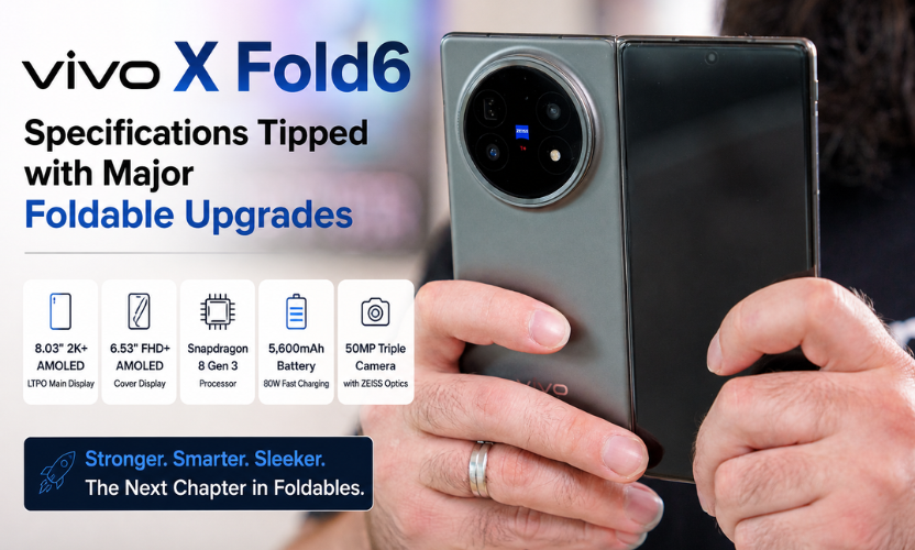 Vivo X Fold6 foldable smartphone design leaked
