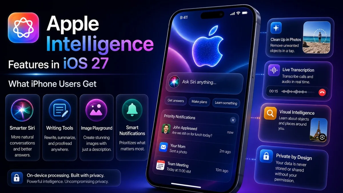  Apple Intelligence Features in iOS 27: What iPhone Users Get