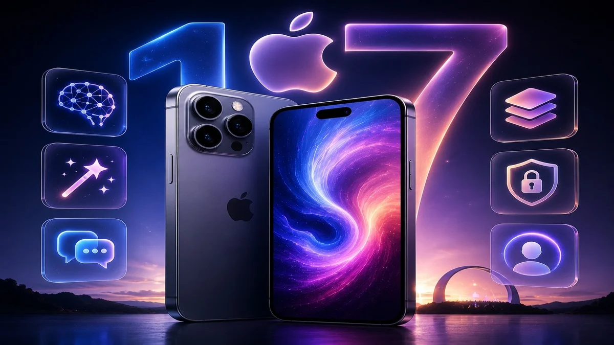 Apple iPhone 17 showing new iOS 27 AI features