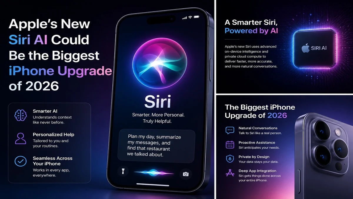 iOS 27 Siri AI upgrade showing smarter iPhone assistant