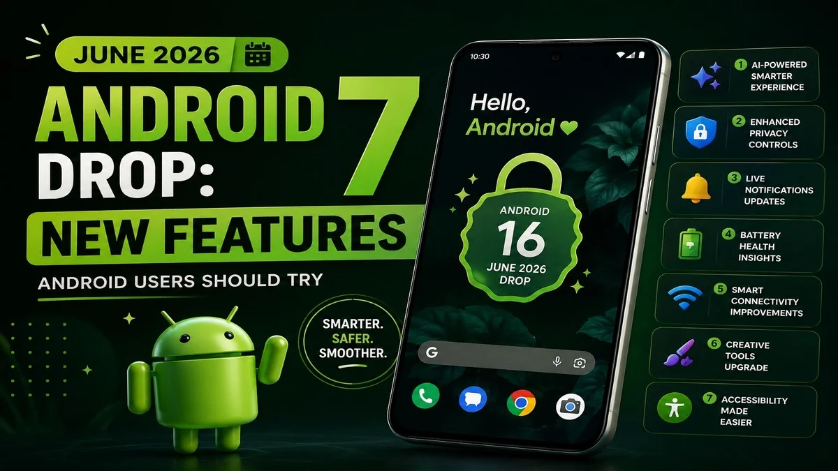 Google June 2026 Android Drop new phone features