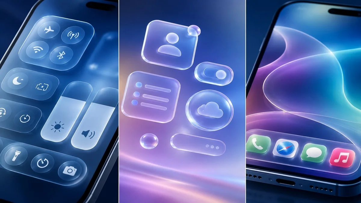iOS 27 Liquid Glass transparency slider on iPhone