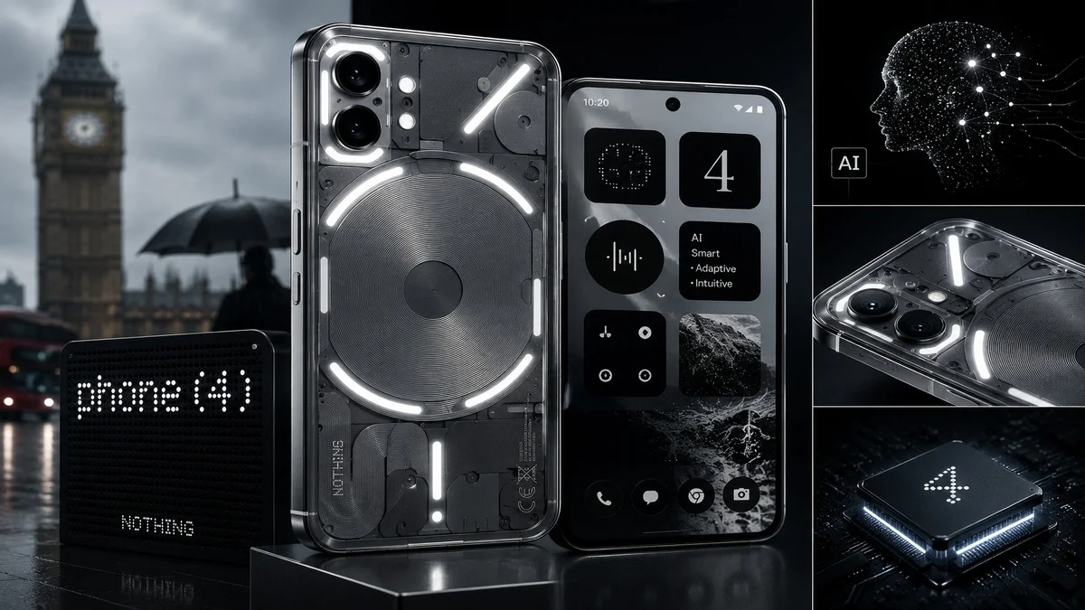 Nothing Phone 4 leak with transparent Android phone design