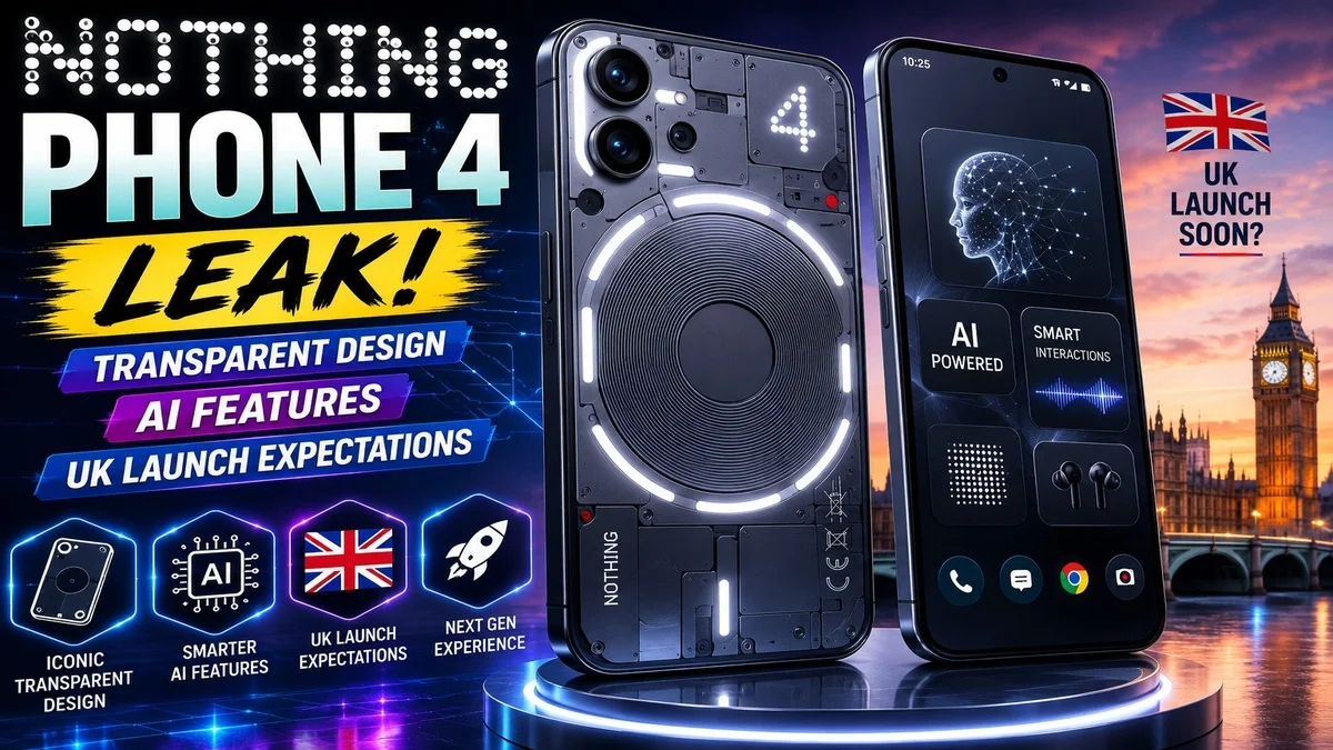  Nothing Phone 4 Leak: Transparent Design, AI Features and UK Launch Expectations