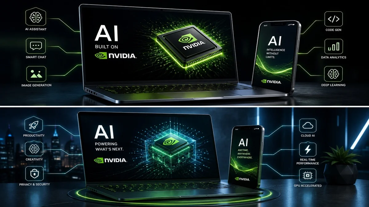 Nvidia RTX Spark chip powering an AI laptop and smartphone