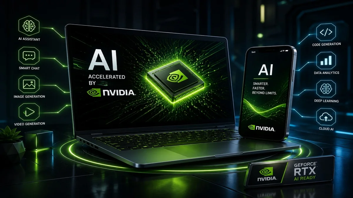 AI laptop and future mobile devices with Nvidia RTX Spark concept