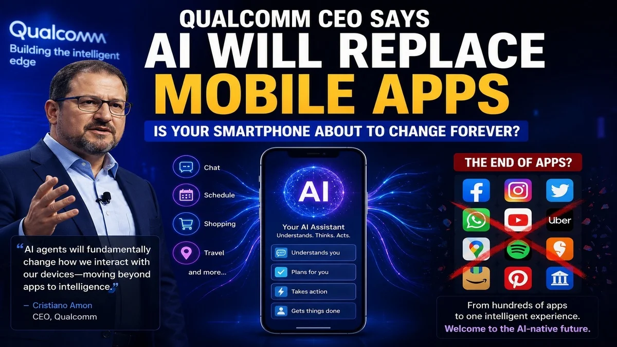  Qualcomm CEO Says AI Will Replace Mobile Apps: Is Your Smartphone About to Change Forever?