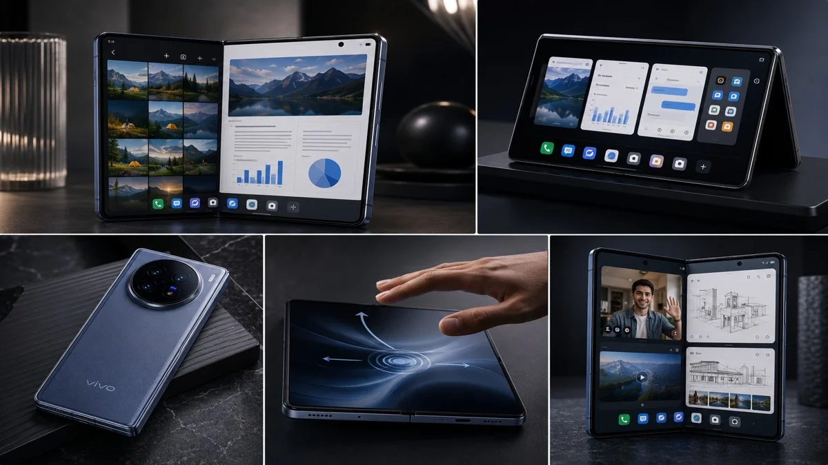 Vivo X Fold 6 gesture controls and foldable display