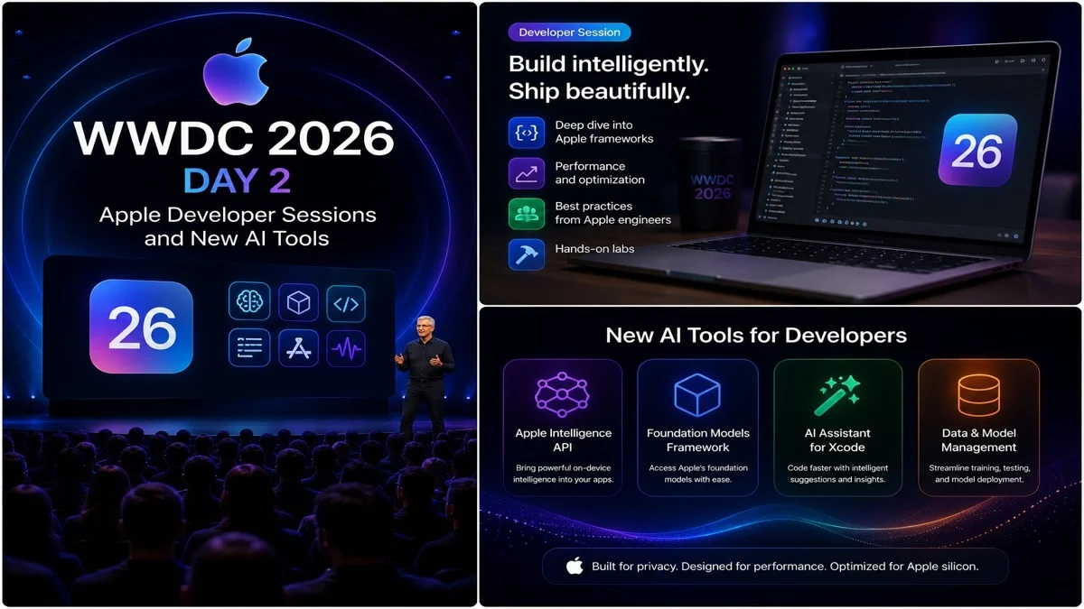 WWDC 2026 Day 2: Apple Developer Sessions and New AI Tools