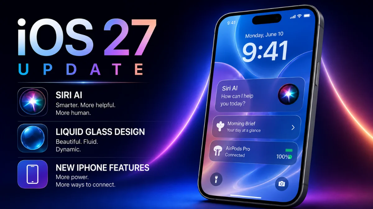  iOS 27 Update: Siri AI, Liquid Glass Design and New iPhone Features