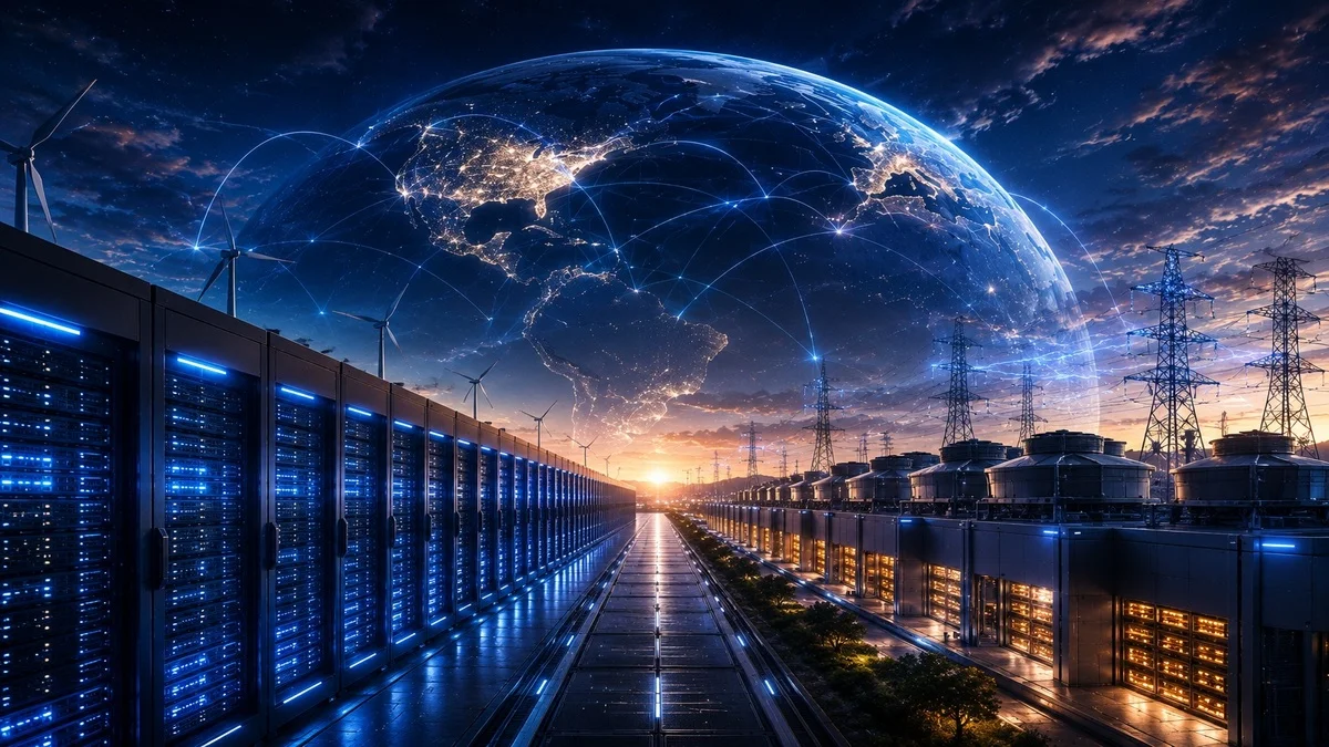 AI data centre with advanced cooling and cloud infrastructure
